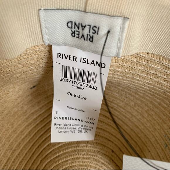 River Island Graffitied Straw Hat NWT One Size main image 7